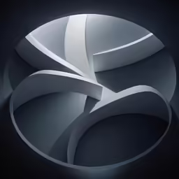 a circular, curved object with stripes in it