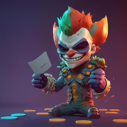 an image of a cartoon character holding something