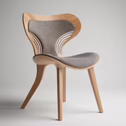 a chair with wooden frame and legs