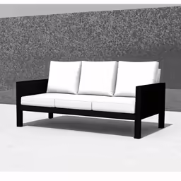 an image of a three seat sofa with white pillows