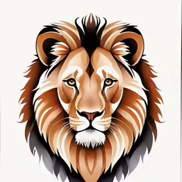 an animal with white background that looks like a lion