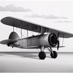 black and white photo of an old fashioned airplane