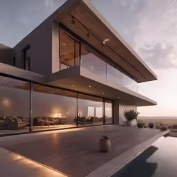 a house is situated on the edge of a hill