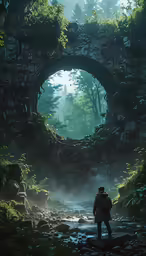 a man that is standing in the dirt