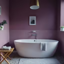 this bathroom is clean and ready for guests to use