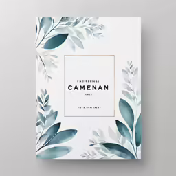 an elegant, feminine pamphlet for photographers