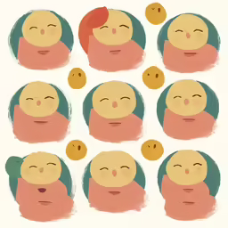 a poster with six different faces and noses
