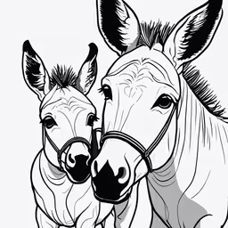 two zebras are looking at the camera while their noses are not,two zebras with their heads to one another