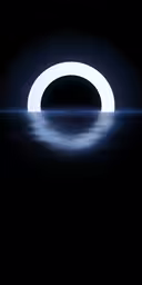 an image of a dark background with lights,a black and white background with circles on it