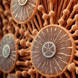 a close up of some type of object