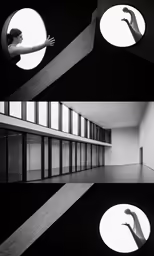 a woman looking out of a window in the dark