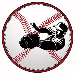 a baseball with a person swinging a bat