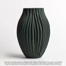 a very elegant looking vase with very long lines