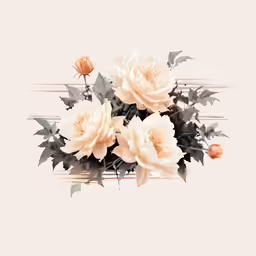 a bouquet of flowers sitting in a vase