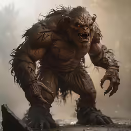 an image of a creature that looks very evil