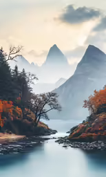 an image of a beautiful mountain stream