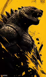 godzilla is shown in this poster from the new movie godzilla