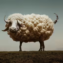 an animal that is standing in the grass