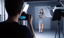 a person is taking a photo in front of the camera