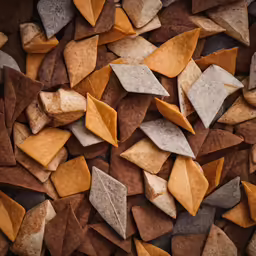 many different shapes and sizes of rocks together