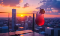a drink that is sitting on a table