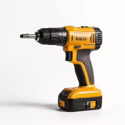 the cordless drill is ready to be used for drilling