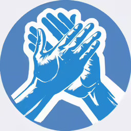 hands together, showing the symbol for a team