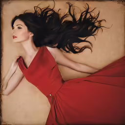 an artistic photo of a woman laying down