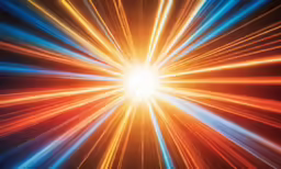 a colorful image of colorful rays