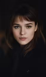 an image of a young lady looking at the camera