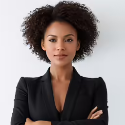 a close up of a person wearing a suit