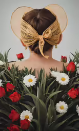 an artistic photo of the back of a woman