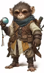 a toy monkey with no arms holding a blue ball