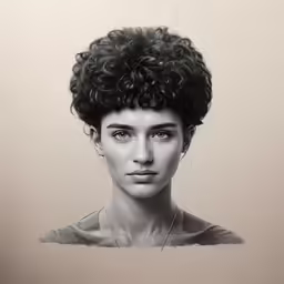 an artistic black and white portrait of a girl