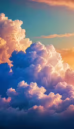 a sunset and a sky with clouds above,clouds are forming and floating in the sky