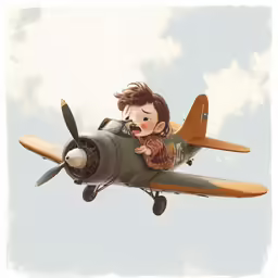 a person that is flying in the air on a plane