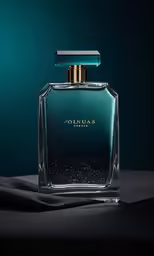 the bottle of cologne sitting on top of a black surface