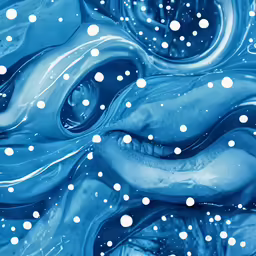 a blue background with white dots on it