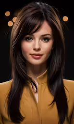 an image of a beautiful woman with long brown hair