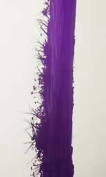 a long, abstract piece of art that has a purple and black striped pattern on the edges