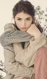an image of a woman in winter clothes