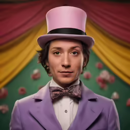 a man in top hat and bow tie and jacket