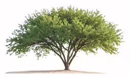 an illustration of a large tree in the white background