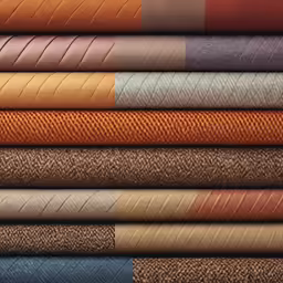 a pile of colorful fabrics and some fabric