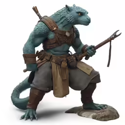a giant toy lizard that is dressed in a costume
