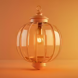 an image of a decorative light hanging on a table