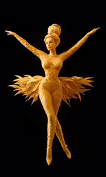 a 3d artwork depicting a woman standing in a pose
