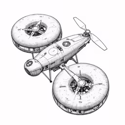 an old fashioned airplane flying above another