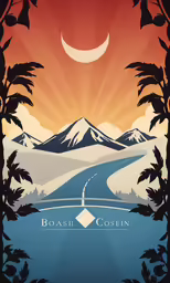 the road through the forest is a beautiful poster