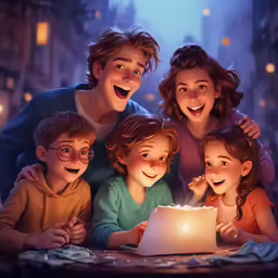 an image of people celebrating with a cake